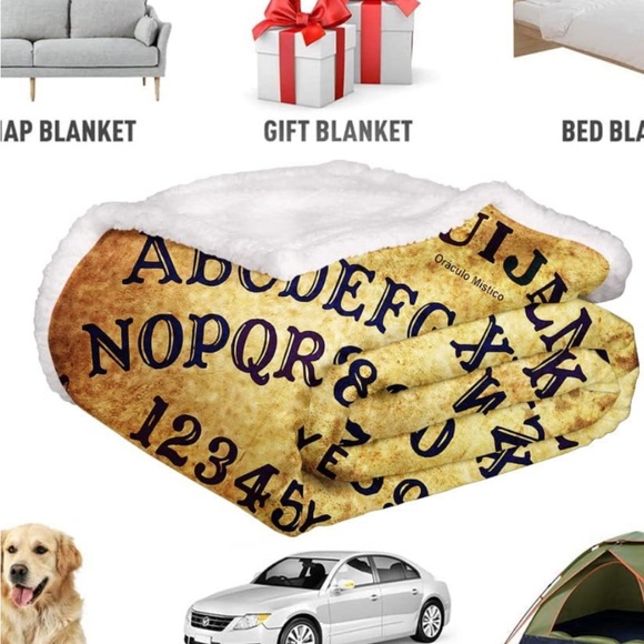 BNWT IN PACKAGING OUIJA FLEECE SHERPA THROW - Picture 8 of 10